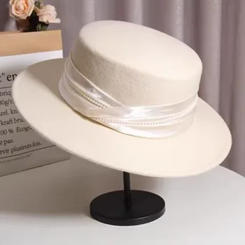 vyriškos skrybėlės moterims British Cup skrybėlė chapéu Caps Moterų prabangi vestuvių ceremonijos kepurė nemokamas pristatymas elegantiška domo fedora vilna nauja