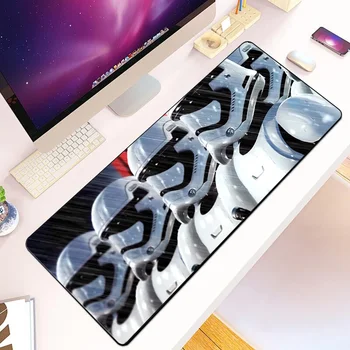 Wars Stars Mousepad HD spausdinimas Kompiuteriniai žaidėjai Užrakinimo kraštas neslystantis pelės kilimėlis XXL90x40cm klaviatūra PC stalo kilimėlis