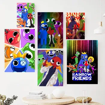 Žaidimas R-Rainbow F-Friends žaislinis plakatas Paveikslai ant sienos Svetainės interjero dažymo kambario dekoravimas